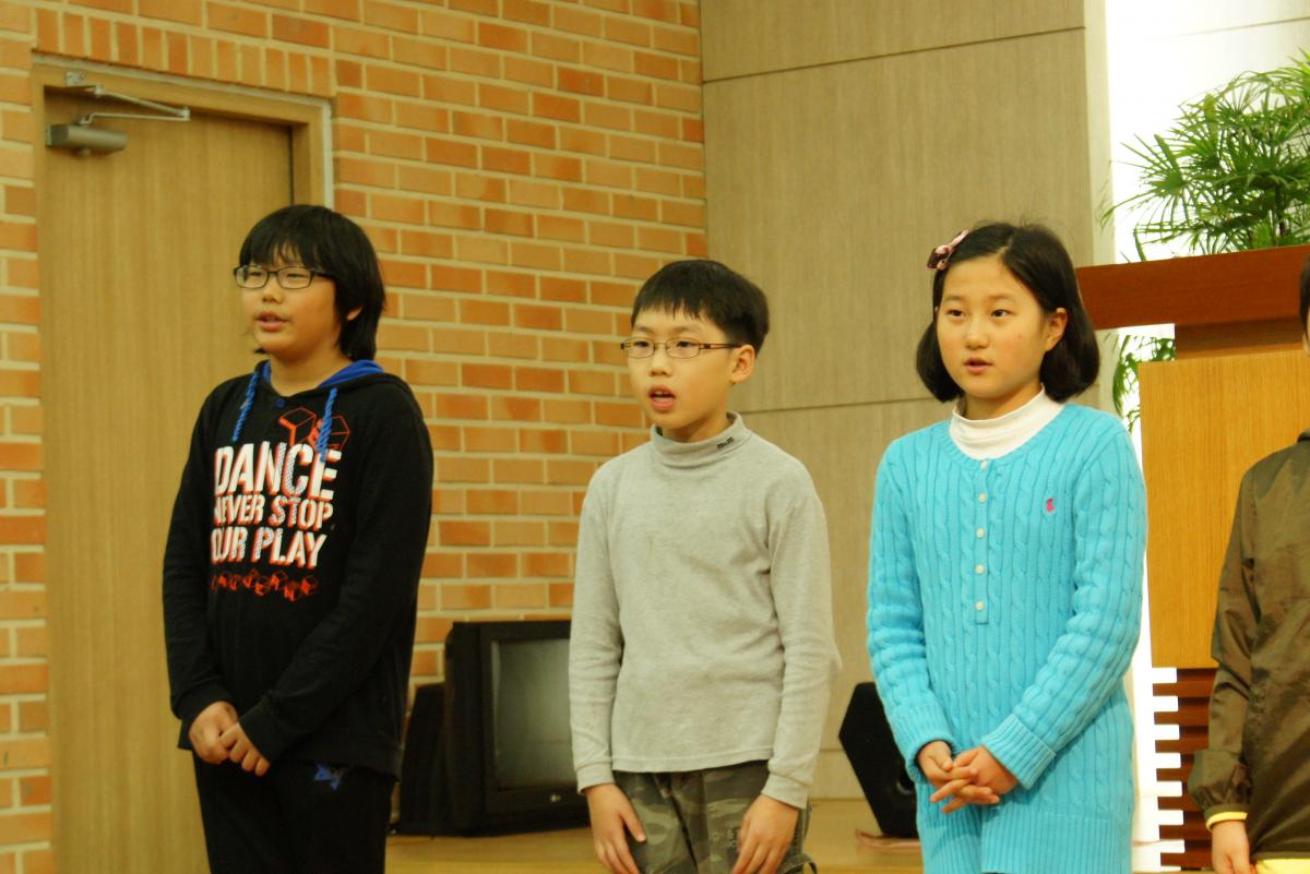 2011년 11월 6일 아동부헌신예배